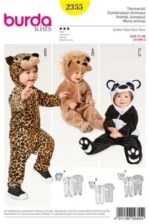 Beperkte Voorraad Burda Kids Style, naaipatroon dierenkostuum. – 2355
