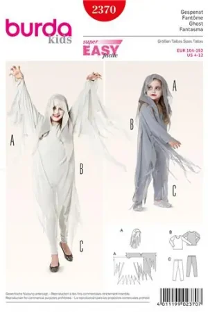 Burda Kids Style, naaipatroon spookkostuum. – 2370 Goedkoop