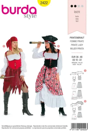 Beperkt Aanbod Burda Style, naaipatroon Piraat. – 2422