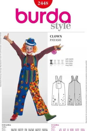 Burda Kids Style, naaipatroon Clown. – 2448 Actieprijs