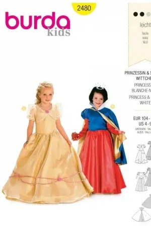 Burda Kids Style, naaipatroon Prinses sneeuwwitje. – 2480 Uitverkoop