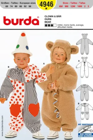 Burda Kids Style, naaipatroon clown & beer. – 4946 Goedkoop