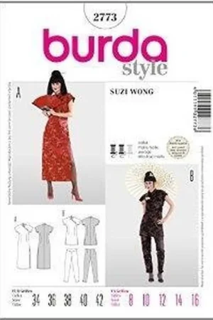 Actieprijs Burda Style, naaipatroon Aziatische kleding in variaties. – 2773