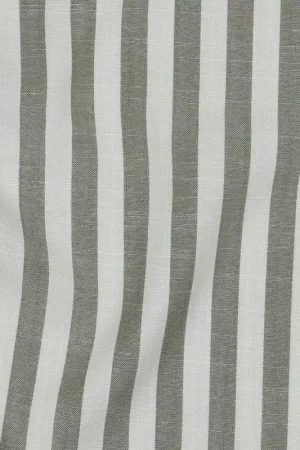 Viscose yarn dyed strepen smal groen Goedkoop