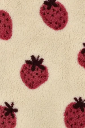 Teddy aardbeien ecru Betaalbaar