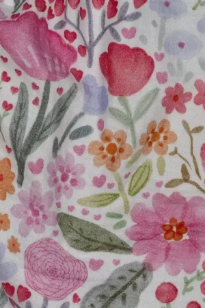 Uitverkoop Hydrofiel digitaal bloemen wit