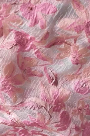 Alleen Vandaag Jacquard liricio bloemen roze