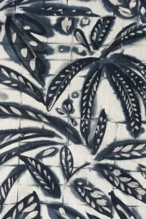 Viscose linnen slub bali donkerblauw Bestel Nu