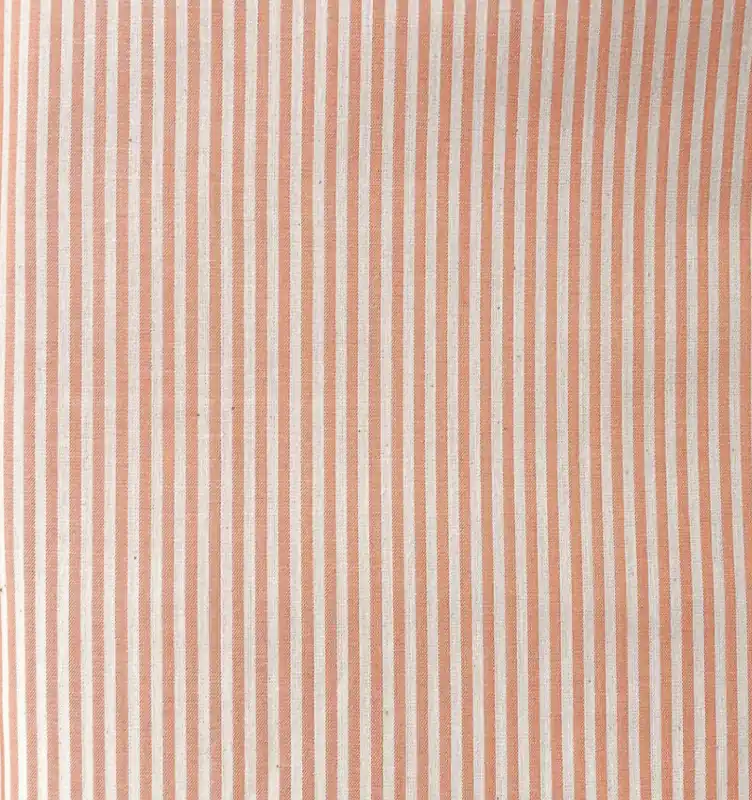 Uitverkoop Katoen viscose blend strepen tangerine