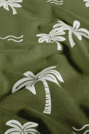 Tijdelijk Beschikbaar Jersey palmbomen kaki groen