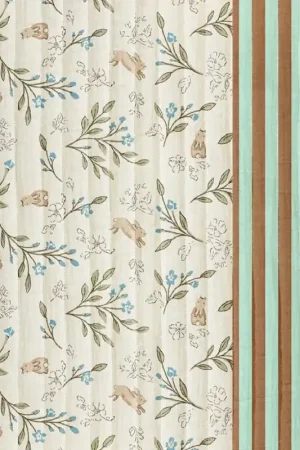 Aanbieding Stepped double gauze konijntjes\\/strepen