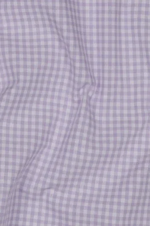 Yarn dyed poplin ruit 2.7mm lila Koop Online