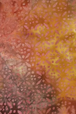 Viscose batik geel Superprijs