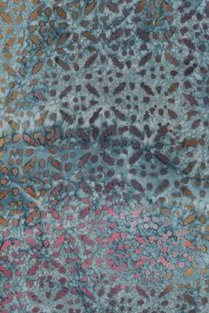 Viscose batik blauw Alleen Vandaag