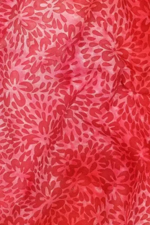 Viscose batik rood Premium