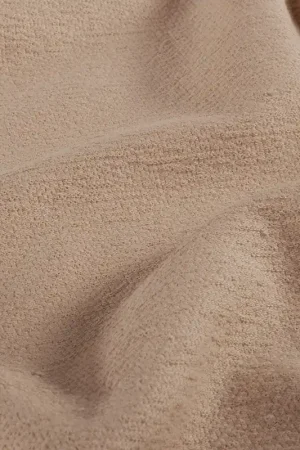 Voordeelprijs French terry crepe uni nude