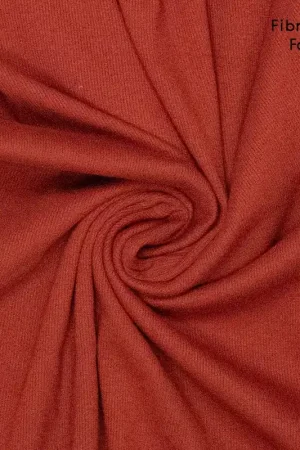 Uitverkoop Fibre Mood - Boordstof rib donkerrood