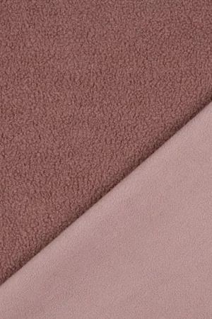 Teddy fleece double sided blush Nu Kopen