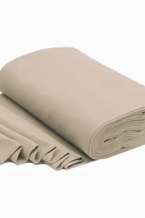 Actieprijs Rib cuff\\/boordstof donker beige (50cm)