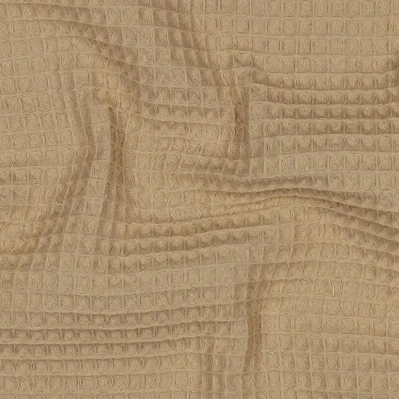 Wafelkatoen warm beige Snelle Levering