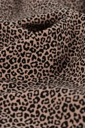 Beperkt Aanbod Jersey luipaardprint donker zalmroze