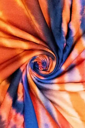 Viscose jacquard digitaal blur Koop Vandaag