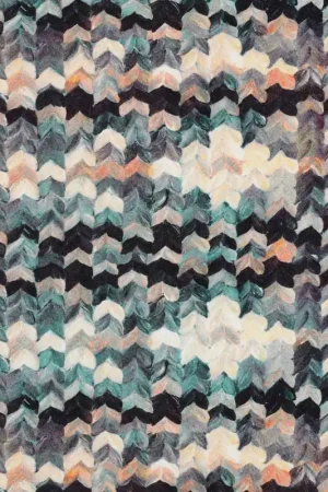 Viscose jersey digitaal geometrisch Weekendaanbieding