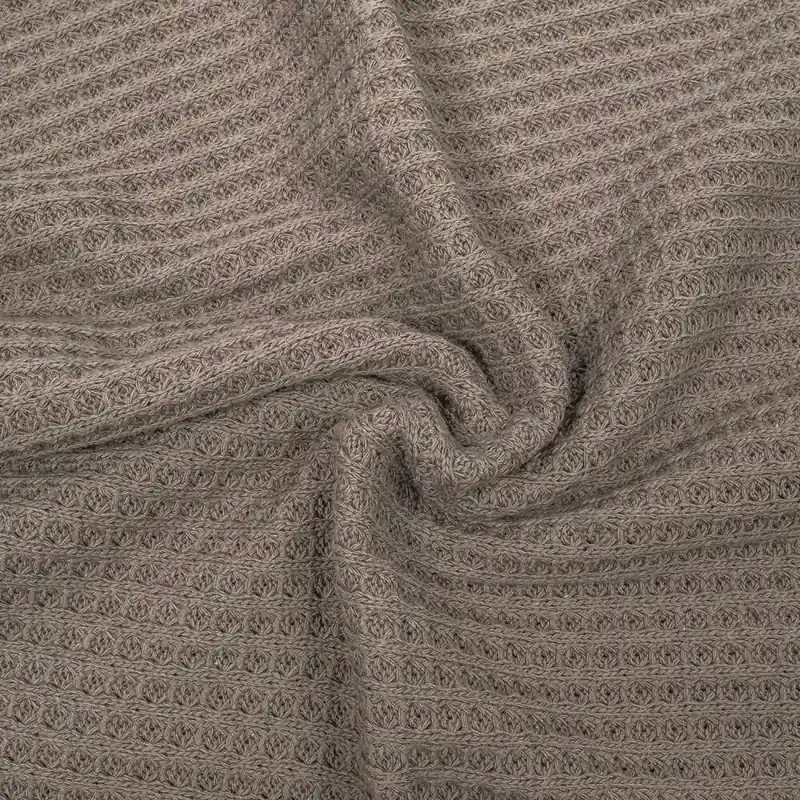 Wafel big knit lichtgrijs Beperkt Aanbod