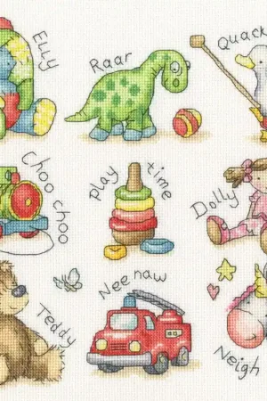 Betaalbaar Borduurpakket Kate Garrett - Play! - Bothy Threads