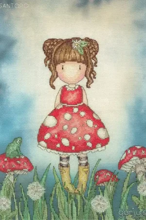 Voordeelprijs Borduurpakket Gorjuss - Little Mushroom - Bothy Threads