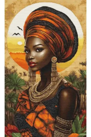 Weekendaanbieding Borduurpakket Queen of the Sunlit Continent - Luca-S