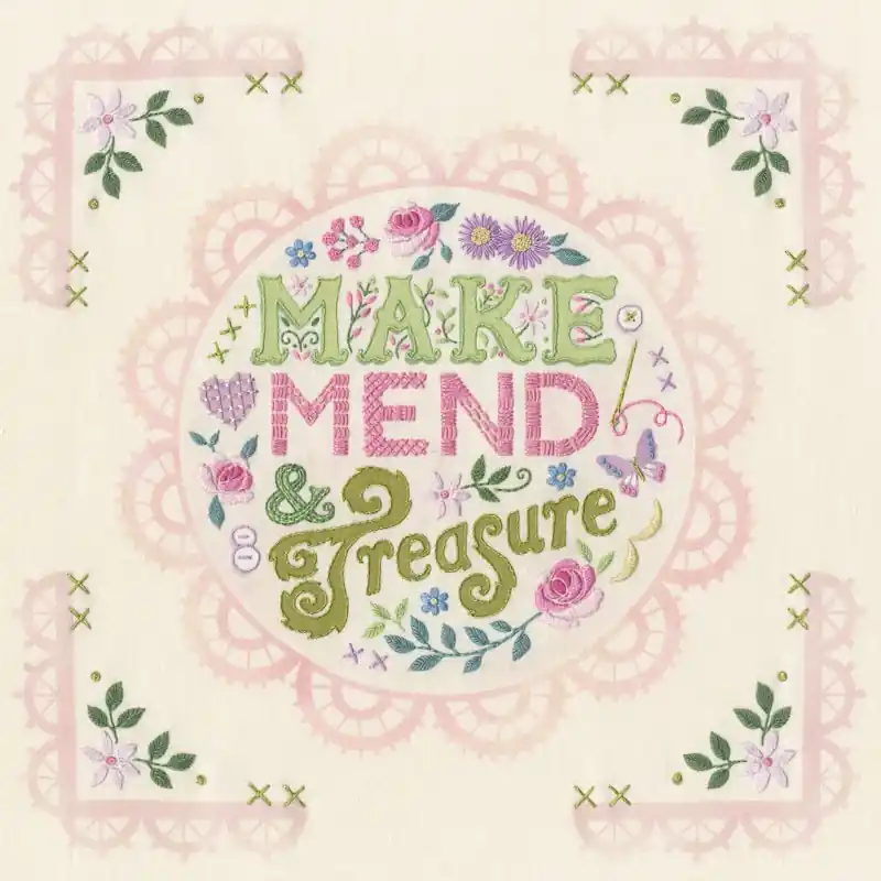 Vrij borduren pakket Cassandra Riley - Make, Mend And Treasure - Bothy Threads Bestseller
