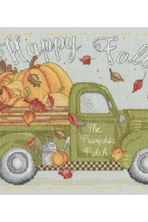 Tijdelijk Beschikbaar Borduurpakket Karen Tye Bentley - The Pumpkin Patch - Bothy Threads