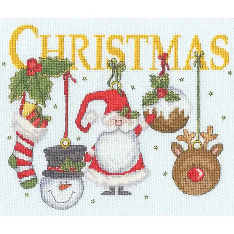 Op = Op Borduurpakket Karen Tye Bentley - It Must Be Christmas - Bothy Threads