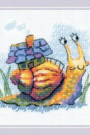 Lage Prijs Borduurpakket Little Snail - RIOLIS