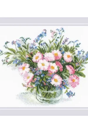 Borduurpakket Gentle Daisies - RIOLIS Op = Op
