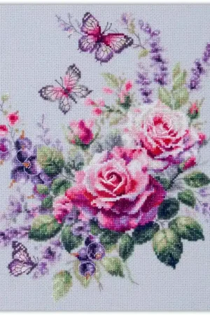 Borduurpakket Happy Garden - Magic Needle Beperkte Voorraad