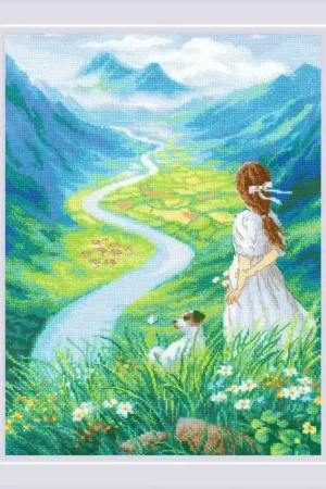 Hete Deal Borduurpakket Where Does the River Flow - RIOLIS