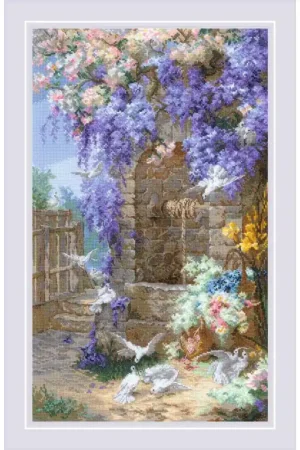 Borduurpakket Spring after E. Bidou's painting - RIOLIS Betaalbaar