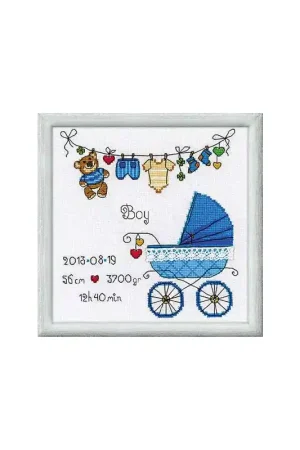 Borduurpakket It's a Boy! - RIOLIS Beperkt Aanbod