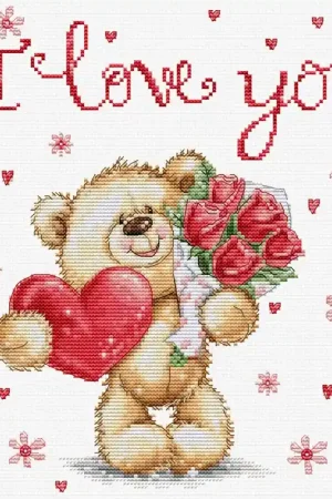 Premium Borduurpakket I Love You - Luca-S