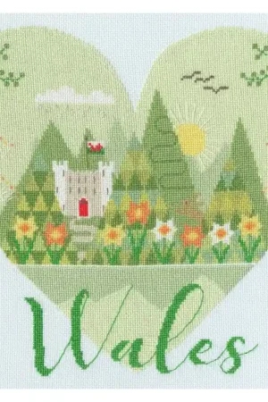 Bestseller Borduurpakket Hilary Yafai - Heart Of Wales - Bothy Threads