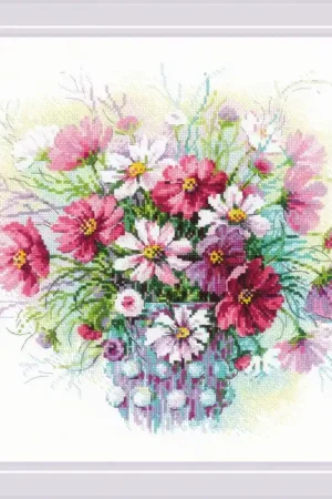 Fabrieksprijs Borduurpakket Watercolor Cosmos - RIOLIS