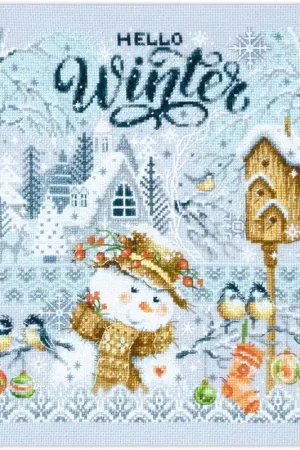 Borduurpakket Hello,Winter! - Magic Needle Populair