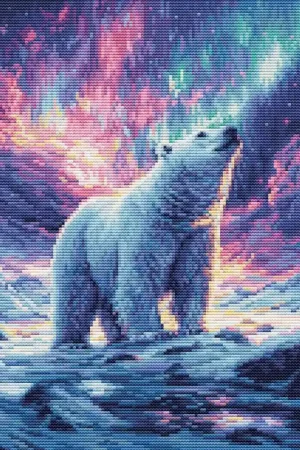 Betaalbaar Petit Point borduurpakket The Northern Lights - Luca-S