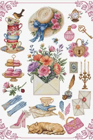 Borduurpakket Beauty  - Luca-S Fabrieksprijs