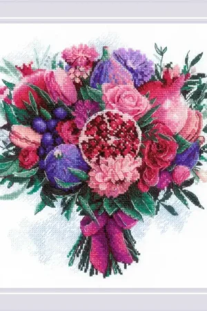 Borduurpakket Fruitful Bouquet - RIOLIS Voordeelprijs