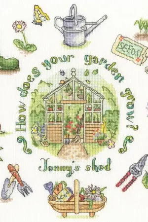 Op = Op Borduurpakket Amanda Loverseed - How Does Your Garden Grow? - Bothy Threads