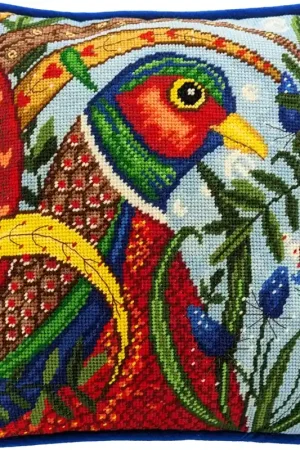 Petit Point borduurpakket Linda Hoskin - Pheasant - Bothy Threads Fabrieksprijs