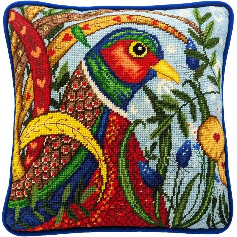Petit Point borduurpakket Linda Hoskin - Pheasant - Bothy Threads Fabrieksprijs